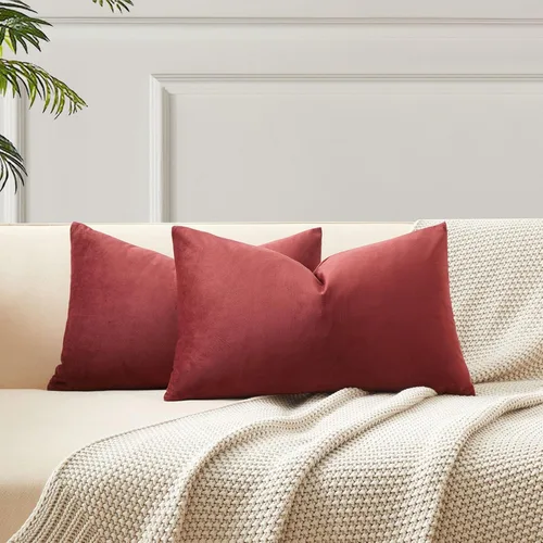 Miniatura 93 de Juspurbet - Juego de 2 fundas decorativas de terciopelo para cojines, fundas suaves para sofá, cama o sillón con cremallera oculta, para sala