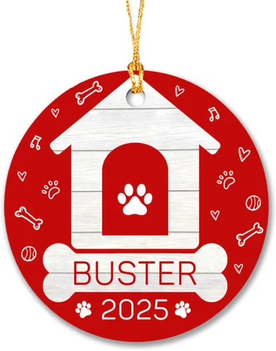 Miniatura 18 de Adorno de compromiso para pareja de recién casados 2025, 2025, adorno personalizado para árbol de Navidad, camión rojo comprometido, regalo