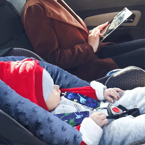 Miniatura 6 de TANOFAR Soporte para la cabeza del asiento de automóvil para bebé, inserto de asiento de automóvil infantil para niños, cojín suave para asiento