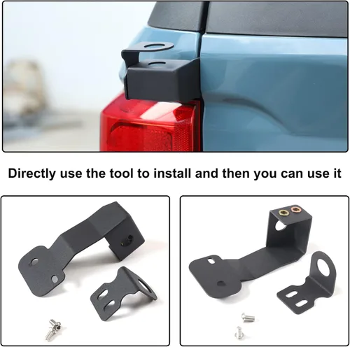 Miniatura 4 de Aunginsy Soporte de antena para portón trasero de automóvil compatible con Ford Maverick 2022 2023 2024 2025 Pickup lado izquierdo Soporte