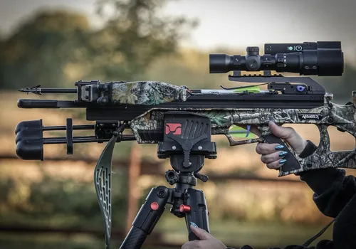 Miniatura 7 de BOG DeathGrip Aluminum Tripod with Durable Frame, Lightweight, Stable Design, Bubble Level, Adjustable Legs, Shooting Rest, and Hands-Free Operation