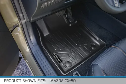 Miniatura 2 de SMARTLINER Juego de alfombrillas de primera fila para todo tipo de clima, compatibles con Mazda CX50 2023-2025