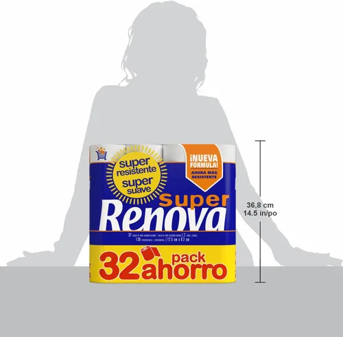 Miniatura 5 de Renova Papel higiénico Super White - 32 Rollos