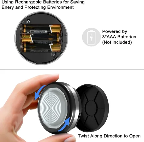 Miniatura 4 de Starxing Luces de disco con control remoto, temporizador regulable para iluminación debajo del gabinete, luces LED que funcionan