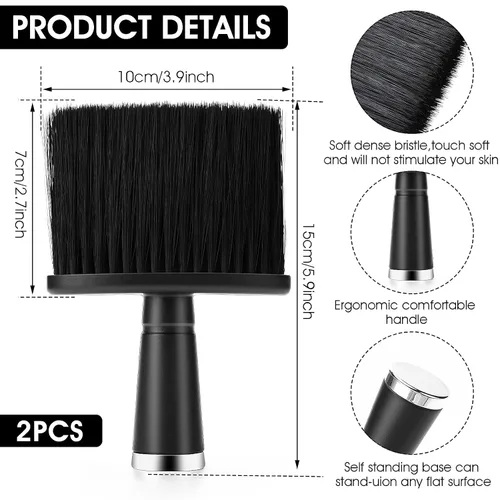 Miniatura 2 de Cepillo de pelo suave para limpiar el cuello y las orejas, suministros de peluquería