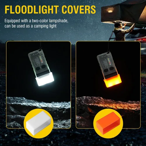 Miniatura 8 de BORUIT V20 - Linterna pequeña y potente con cabeza giratoria de 180°, súper brillante con luz lateral de mazorca, linternas recargables USB C