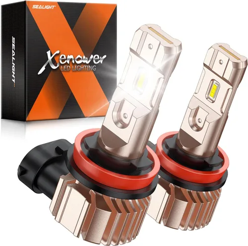 Miniatura 7 de SEALIGHT Bombillas LED antiniebla H11 H16 H8 o DRL, 14000 lúmenes, 6500 K, blanco frío, 600% de brillo, chips LED CSP H8 H11, luces antiniebla