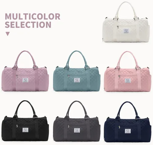 Miniatura 7 de Bolsa de viaje de fin de semana para mujeres y hombres, bolsa de transporte para la noche, bolsa de hospital, bolsa de gimnasio con compartimento