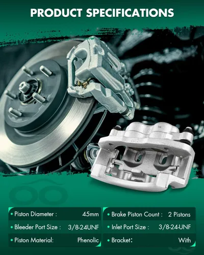 Miniatura 2 de SCITOO - Rear Right Disc Brake Caliper Assembly w/Bracket For Ford Model - For E-150,For E-250,For E-250 Econoline,For E-350 Club Wagon,For E-350