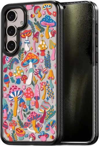 Miniatura 208 de Rosarnnah Funda compatible con Samsung Galaxy S24 Ultra, bonita estética, a la moda, divertida funda con estampado de gatito y gato, duradera a