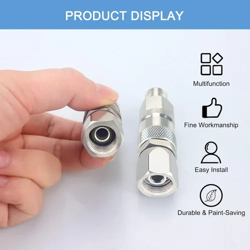 Miniatura 4 de Junta pulverizadora giratoria de 360 grados de acero inoxidable sin aire, manguera de pistola de pulverización de alta presión, accesorios