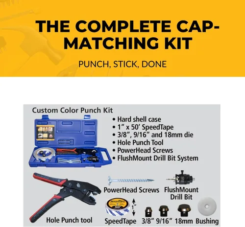 Miniatura 5 de FastCap Kit de perforación de color personalizado para fabricación de gabinetes