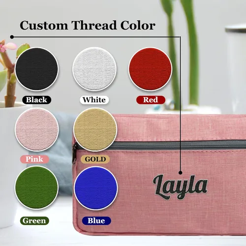 Miniatura 4 de Neceser de cuero personalizado para hombres, bolsa de aseo de viaje grabada personalizada, regalo de nombre y logotipo personalizado para padre