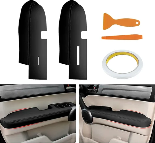 Miniatura 15 de AOMSAZTO Funda de neopreno para reposabrazos y consola central para Honda CRV 2017-2022, negra