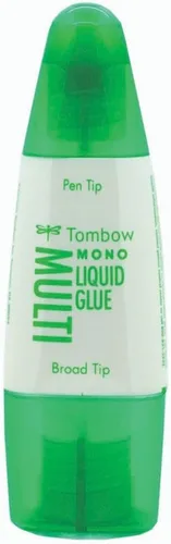 Miniatura 2 de Tombow 62191 MONO - Pegamento multilíquido, 0.88 onzas, 1 paquete. Pegamento multiusos con dispensador de doble punta para una aplicación