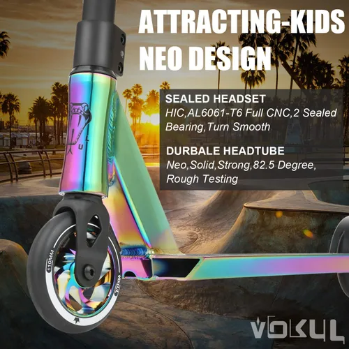 Miniatura 2 de VOKUL K1 Pro Scooters – Scooter de trucos Scooter de trucos – Scooter de estilo libre intermedio y principiante para niños de 8 años en adelante