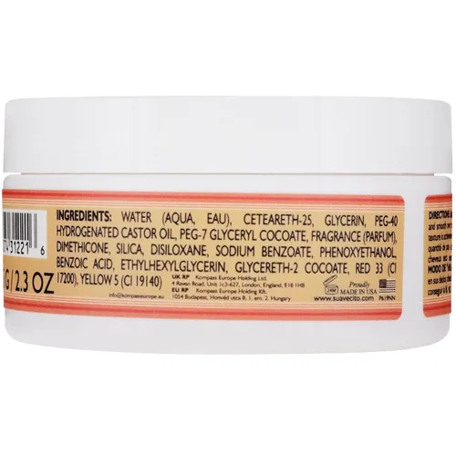 Miniatura 2 de Suavecita - Pomada para mujer, lata de 2.3 onzas, sujeción media, alto brillo, a base de agua, sin escamas como la cera, peinados de gel sin cabello