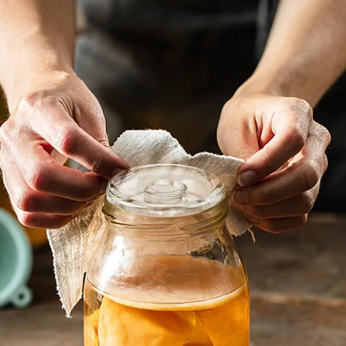 Miniatura 3 de Pesos de fermentación para frascos de boca ancha, tapa de frasco de vidrio de 2.75 pulgadas para decapado y fermentación seguros en el hogar