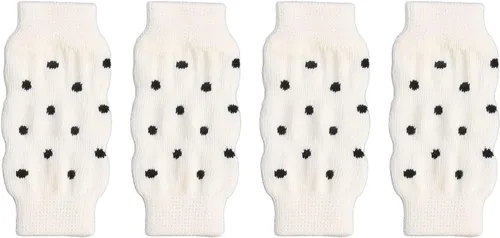 Miniatura 6 de Dog Elbow Protector, 4PCS Pet Leg Sleeves Knitted Leg Support Wraps with Polka Dot Design for Small Medium Dogs (S)