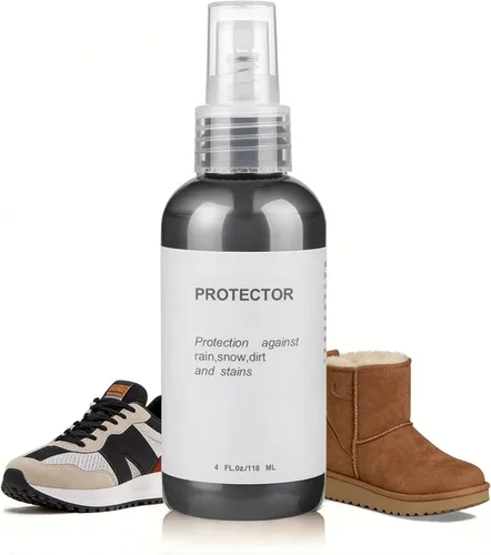 Protector de zapatos en aerosol impermeable y repelente de manchas, cuidado de zapatos para zapatos y ugs de gamuza, piel de oveja, nubuck, botas