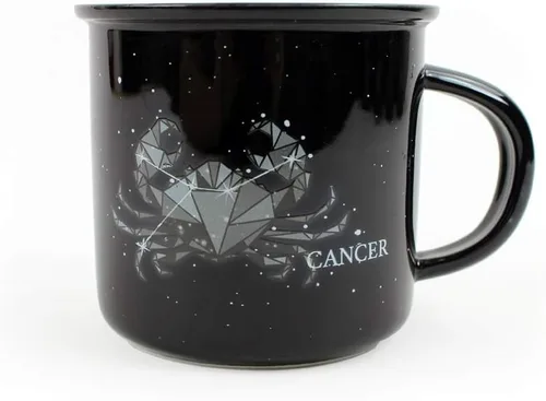 Creature Cups - Taza de cerámica para cáncer - Taza de café de astrología de 13.5 oz con rasgos del horóscopo en el interior