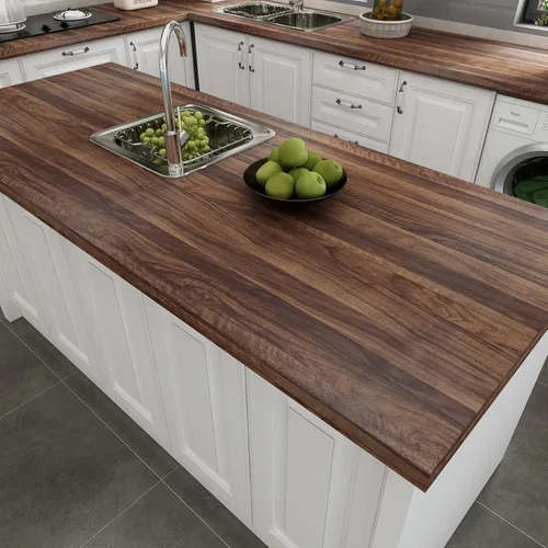 Miniatura 2 de Decotalk Papel de Contacto de Madera de Nogal de 30"x120" Pulgadas Despegar y Pegar Papel Tapiz de Madera Papel de Contacto de Veta de Madera