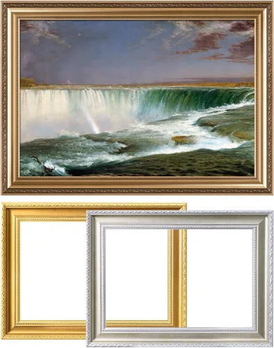 Miniatura 10 de DECORARTS - Impresiones de Giclee de Lirios de Agua de Claude Monet, Arte de Pared Enmarcado con Marco de Madera Maciza, Decoración de Jardín