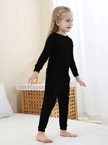 Miniatura 4 de GUISBY Conjunto de pijama para niños y niñas, sudadera de ajuste cómodo para uso diario de 2 piezas
