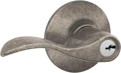 Miniatura 22 de SCHLAGE - Manija de puerta Accent con cerradura de paso libre para pasillo y armario en bronce antiguo - F10 ACC 716 Bronce Envejecido