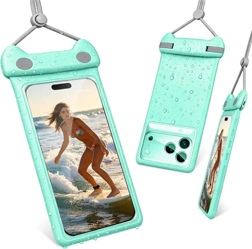 Miniatura 14 de wellhouse Bolsa impermeable para teléfono, funda impermeable para iPhone 17 16 15 14 Pro Max XS Samsung, IPX8 3D bolsa seca para teléfono celular