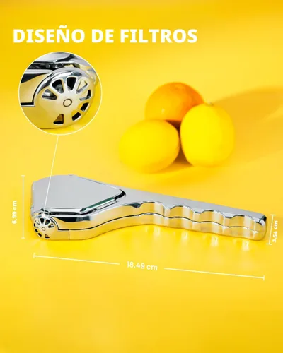 Miniatura 3 de Bagrox Exprimidor de Limón, Exprimidor de Jugo de Limón de Acero Inoxidable, Exprimidor Manual para Limón, Cítricos, Lima, Naranja, Exprimidor