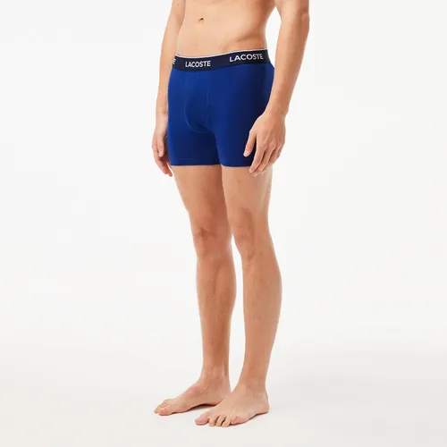 Miniatura 3 de Lacoste Calzoncillos tipo bóxer elásticos de algodón para hombre, paquete de 3