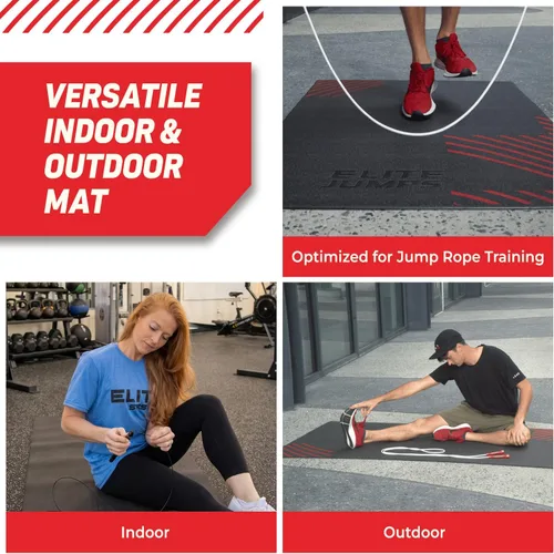 Miniatura 7 de EliteSRS Jumps Premium - Alfombrilla antideslizante de gran formato para entrenamiento en casa, adecuada para todas las superficies
