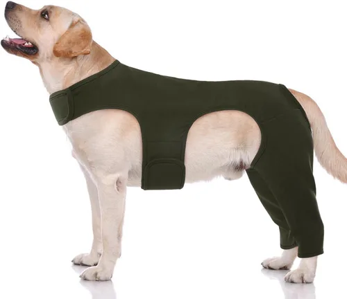 Miniatura 18 de ROZKITCH Manga para Pata Trasera de Perro para Pata Derecha e Izquierda, Protector de Codo Ajustable para Mascotas que Previene Lamer Heridas, Manga