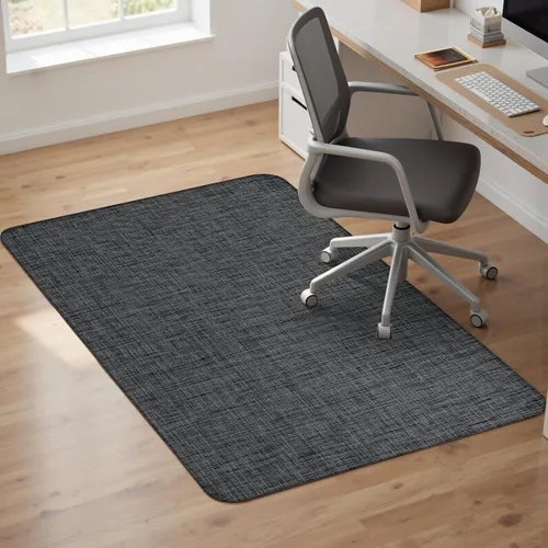 Miniatura 13 de Sycoodeal Tapete para silla de oficina para suelo de madera dura, tapete para silla gaming de computadora de oficina para suelo de azulejos, negro