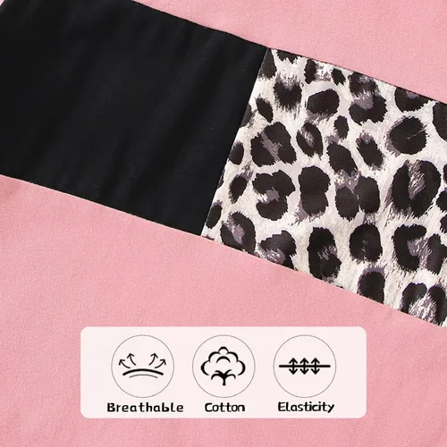 Miniatura 47 de Ropa de verano para niña, camiseta de manga corta para bebé, pantalones cortos, estampado de leopardo, camuflaje, de 18 meses a 6 años