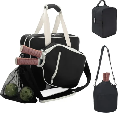 Miniatura 9 de Bolsa de Pickleball LAKE OF FIRE para Mujeres y Hombres, Elegante Bolsa de Pala de Pickleball de Nylon Resistente al Agua de Gran Capacidad