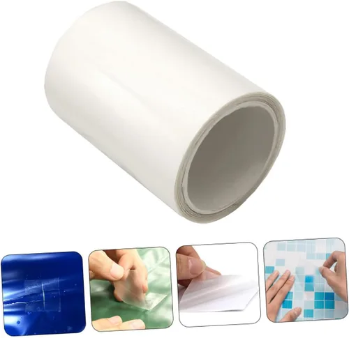 Miniatura 4 de Yardwe Kit de reparación de anillos inflables para piscina, 2 rollos, parches grandes para anillos de natación, kayaks, barcos, juguetes