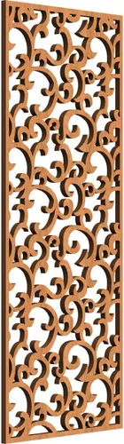 Miniatura 46 de Wheatland Paneles de pared decorativos de madera con calado, 9 3/8 pulgadas de ancho x 24 3/8 pulgadas de alto x 1/4 de alto, nogal