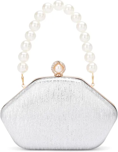 Miniatura 10 de Bolsos de mano para mujer, bolso de noche con cadena desmontable para mujer, bolso de fiesta brillante para mujer, bolsas de boda