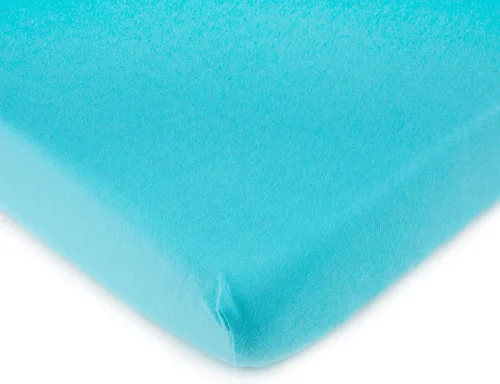 Miniatura 9 de SheetWorld - Sábana bajera ajustable para cuna Nuna Mixx de 12 x 29 pulgadas, sábana hipoalergénica de jersey 100% algodón, unisex, para niño y Azul