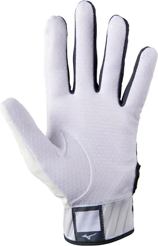Miniatura 2 de Mizuno MVP - Guantes de bateo de béisbol para adultos Par Adulto, Joven y TBall Palma antideslizante Parte trasera FlexMesh Lengüeta