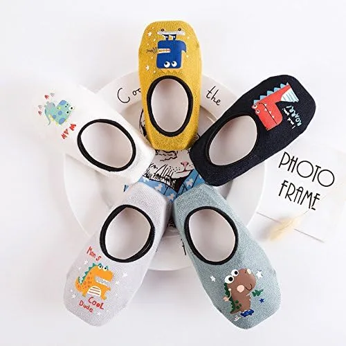 Miniatura 3 de Toddler Non Skid No Show Socks - Low Cut Anti Slip Grip Slippers for Baby Kids Boys Girls 10 Pairs