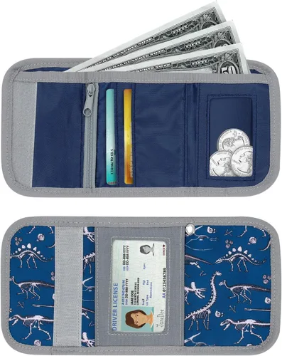 Miniatura 7 de Choco Mocha Carteras infantiles para niños, Dinosaurio Fósil-Azul, Moderno