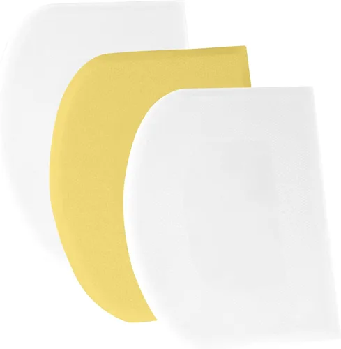 Miniatura 19 de SURDOCA Raspador de Masa Raspador de Banco - 3P 4.7x3.7" Raspador de Tazón de Plástico Flexible, Borde Afilado y Ángulos Raspador de Pastel.