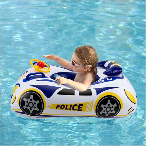 Miniatura 9 de Flotador de piscina para bebé con diseño de coche 3D, flotador de natación de PVC resistente, flotador de piscina para niños, flotadores de natación