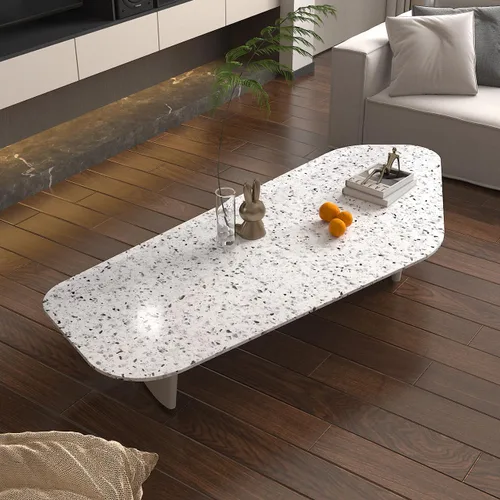 Miniatura 2 de Papel de contacto de terrazo gris y blanco de 88 x 16 pulgadas, papel adhesivo de granito para encimera de cocina, papel tapiz adhesivo