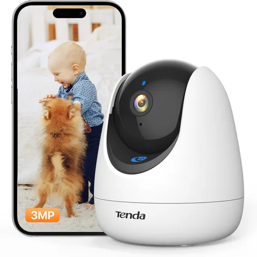 Miniatura 9 de Tenda Cámara de seguridad de 2.5K para interiores, cámaras de 4 MP para mascotas/bebés para seguridad del hogar, audio de 2 vías, detección