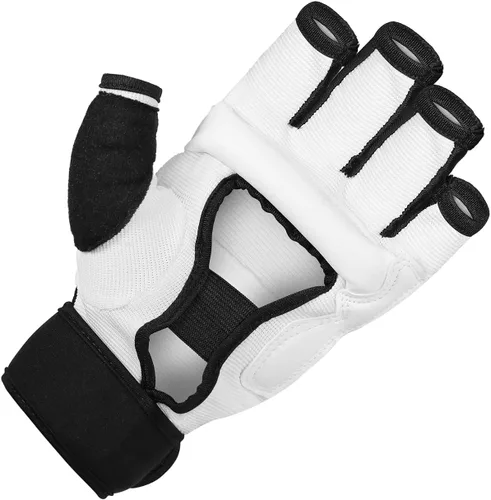 Miniatura 5 de Guantes de kickboxing de medio dedo, también aptos para entrenamiento de taekwondo, entrenamiento ligero, Muay Thai, artes marciales (Karav MAGA)
