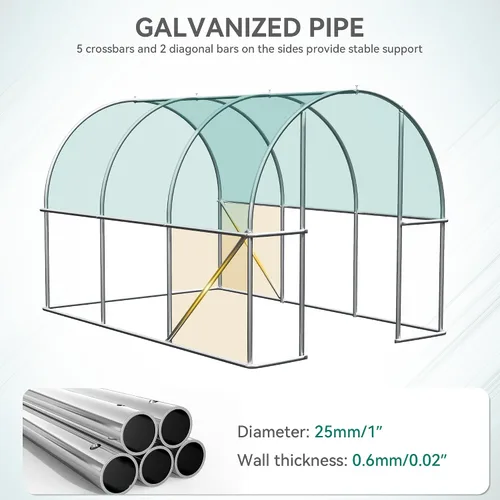 Miniatura 3 de YITAHOME Invernaderos de 26 x 10 x 7 pies, túnel de invernadero de alta resistencia, casas verdes, jardinería al aire libre, cuerdas de estaca